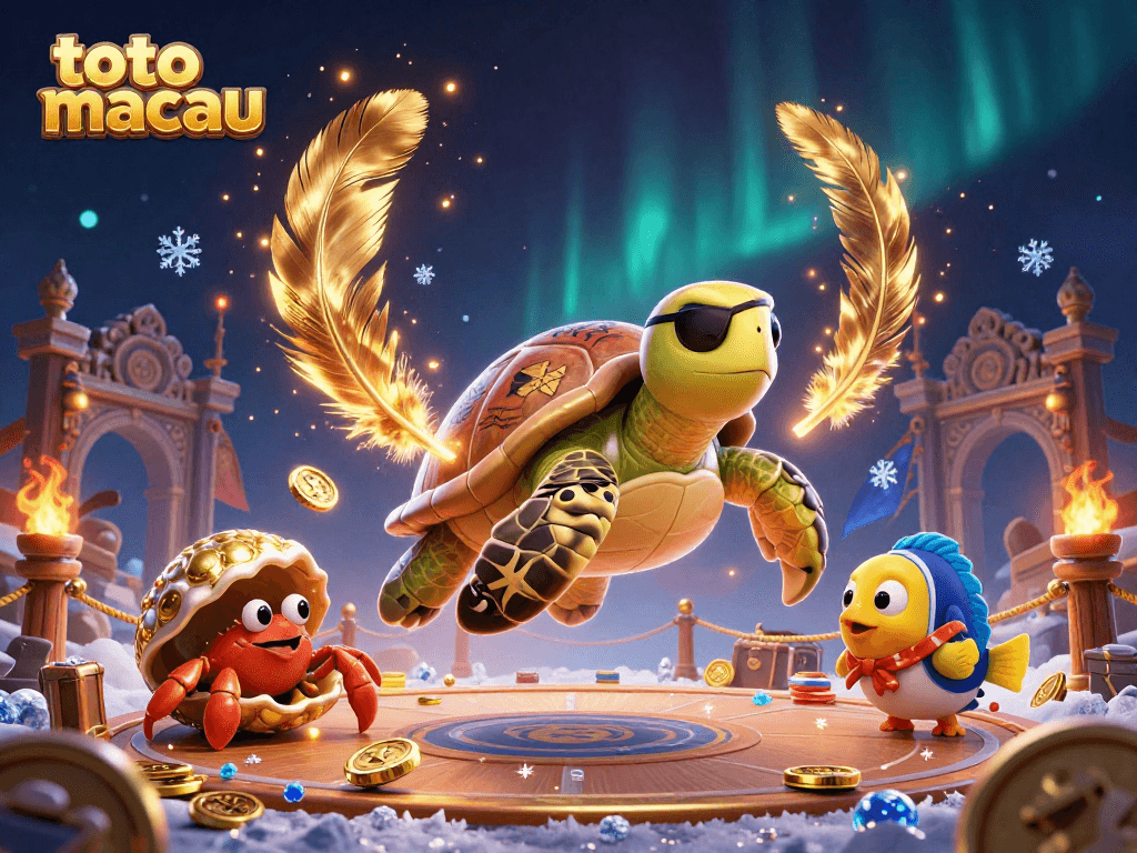 Experience exciting gameplay at toto macau with a vibrant scene featuring colorful characters and treasure.