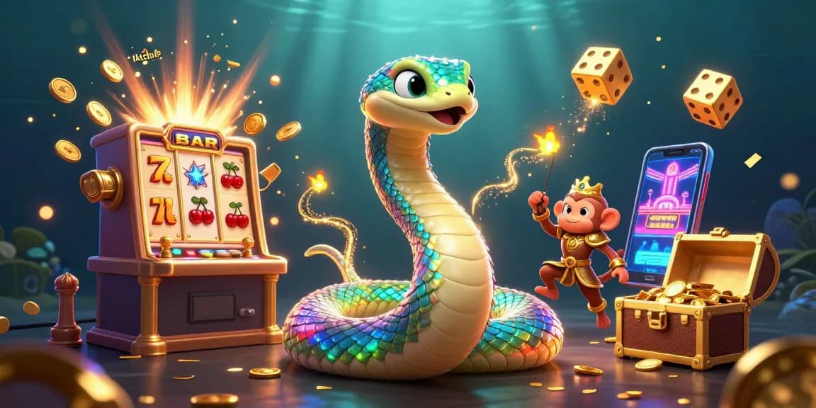 Experience the excitement at Hitclub with vibrant casino games and jackpot thrills in this dynamic illustration.