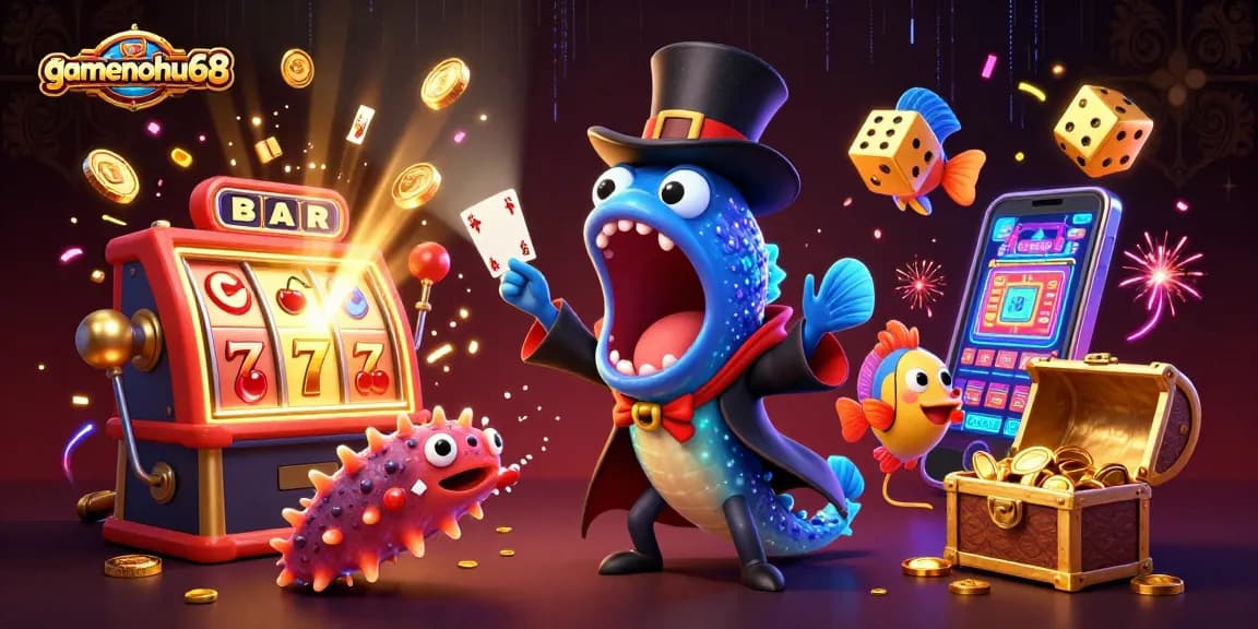 Experience the thrilling magic at gamenohu68 with a vibrant deep-sea casino adventure featuring quirky characters and exploding jackpots.