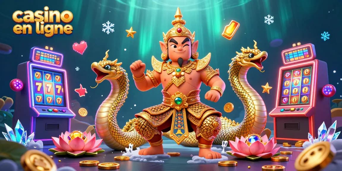 Jouez au casino en ligne avec des jackpots colorés et des personnages dynamiques.