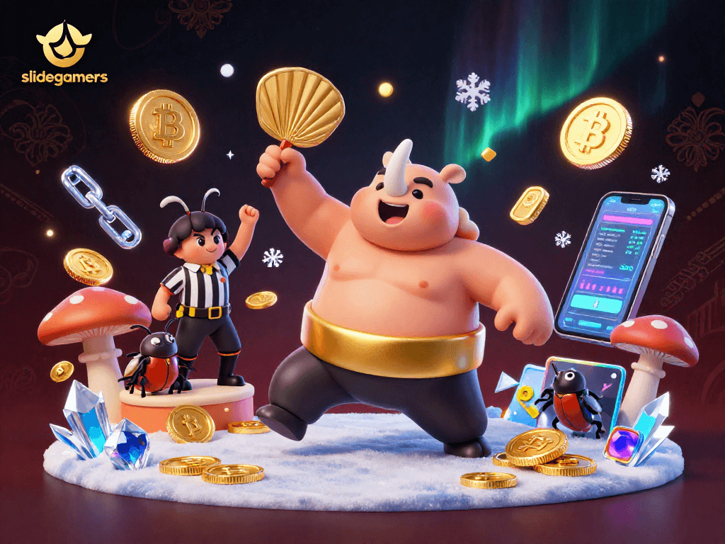 Engage in thrilling play at slidegamers with vibrant characters and flashing coins.