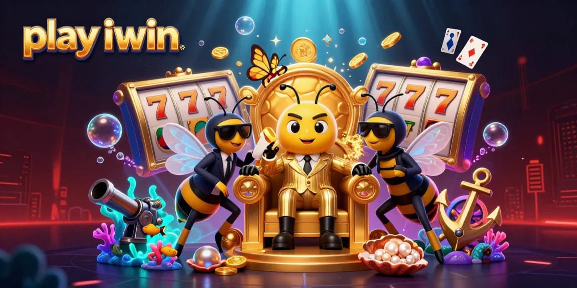 Engage with top slots by playing iwin in a vibrant 3D animated casino scene filled with treasures.