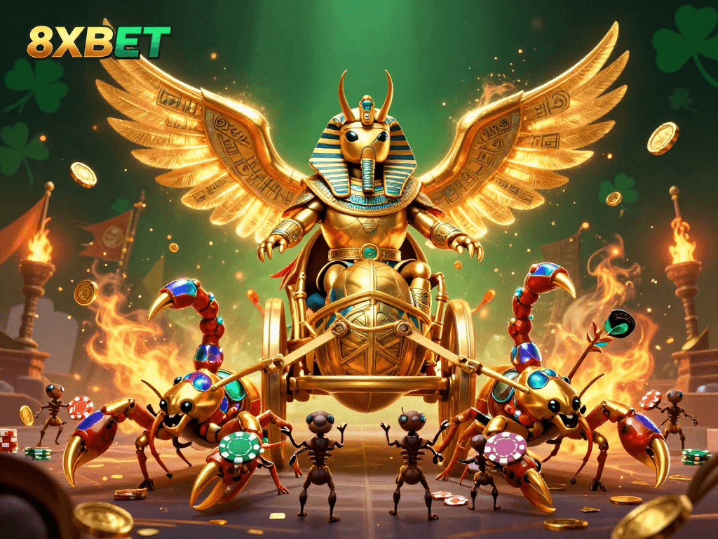 Experience the thrilling games at 8XBET with our unique casino illustration, showcasing vibrant elements.