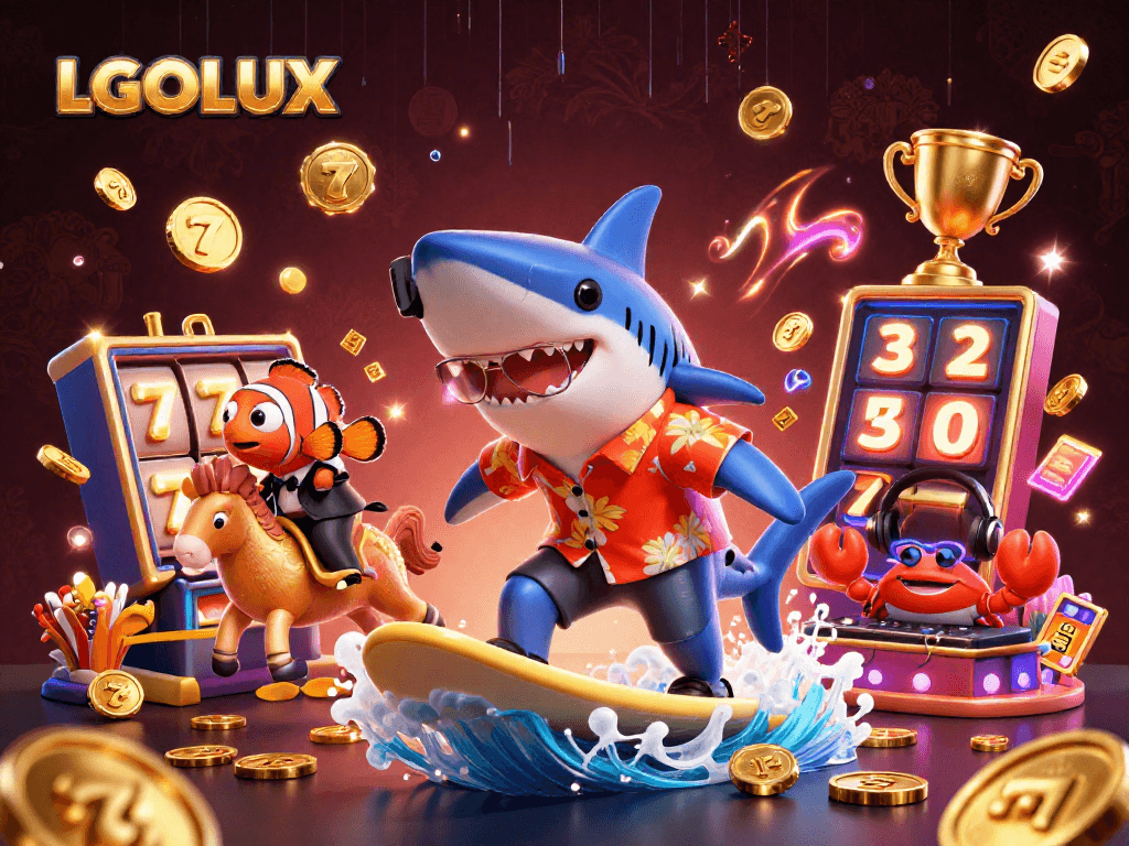 Spin wins at LGOLUX with the hammer-head shark and friends hitting jackpots!