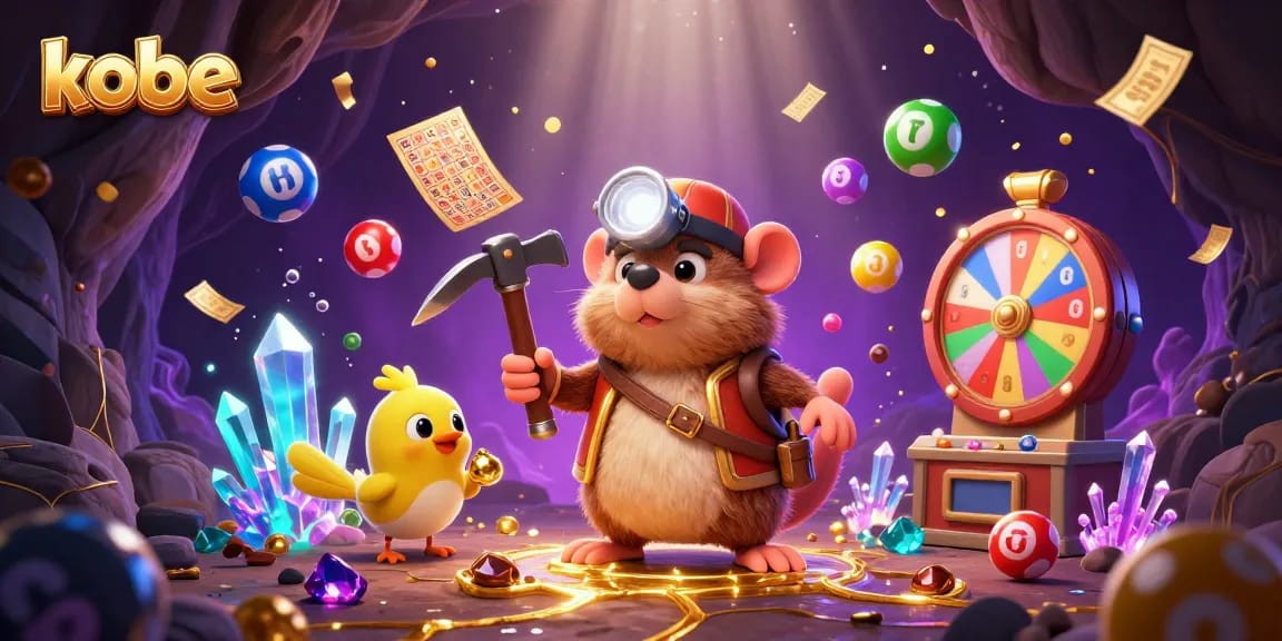 Engage with kobe's vibrant lottery-themed adventure as the treasure hunter mole discovers riches.