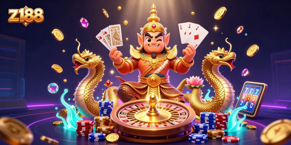 Experience thrilling z188 gaming adventures with vibrant characters and fantastic casino elements.