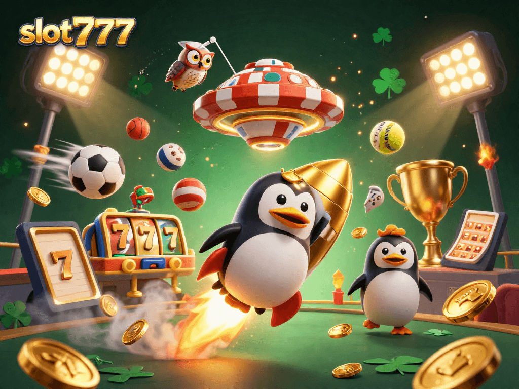 Spin the reels with slot777 and win big in this vibrant casino adventure with golden coins