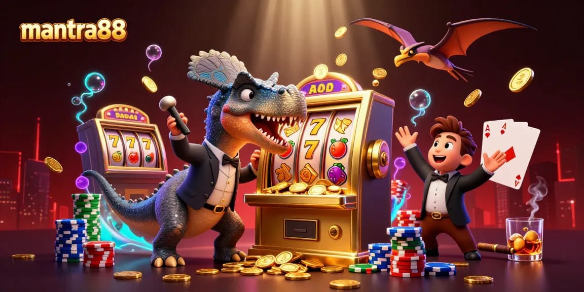 mantra88 grants gamers jackpot wins while a frantic manager waves and coins fly