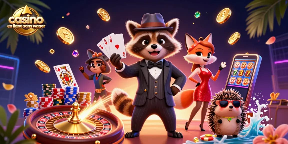 Commencez à jouer au casino en ligne sans wager avec des bonus sans conditions sur les mises.