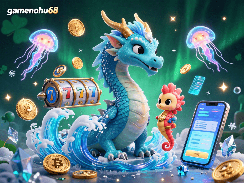 Engage with gamenohu68 for thrilling slots and vibrant casino action against a fantasy backdrop.