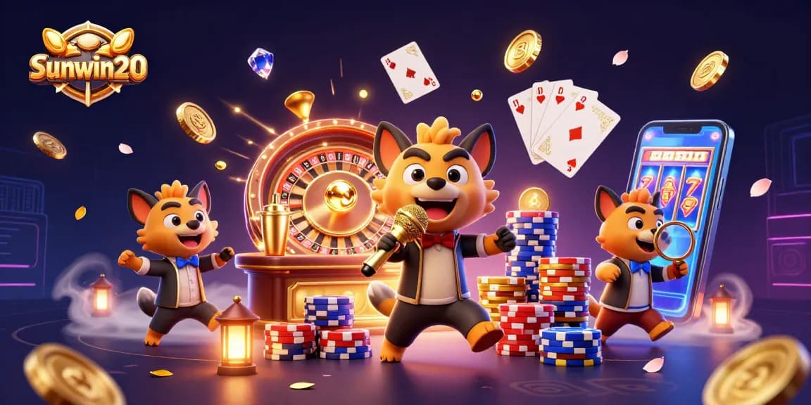 Experience excitement at sunwin20 with hyenas bringing comedy to a vibrant casino setting.