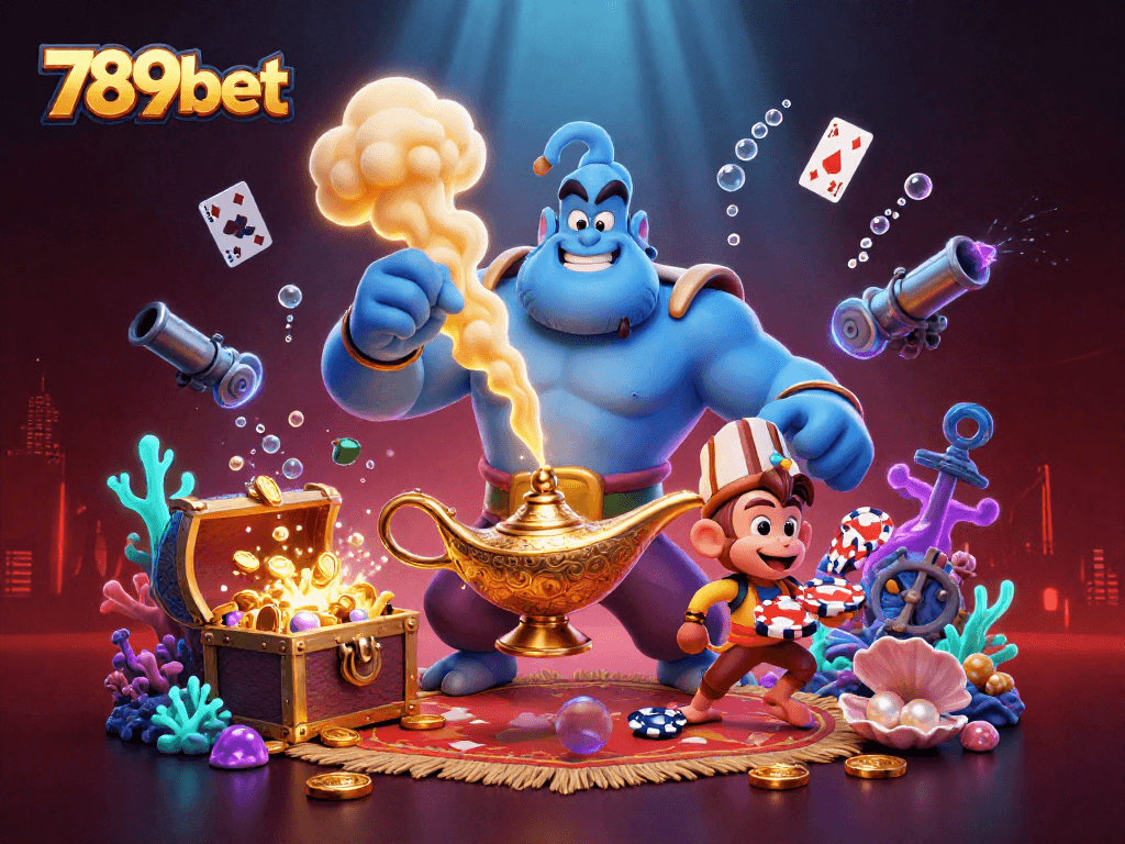 Experience the thrilling world of 789bet with vibrant casino adventure illustration featuring enchanting characters.