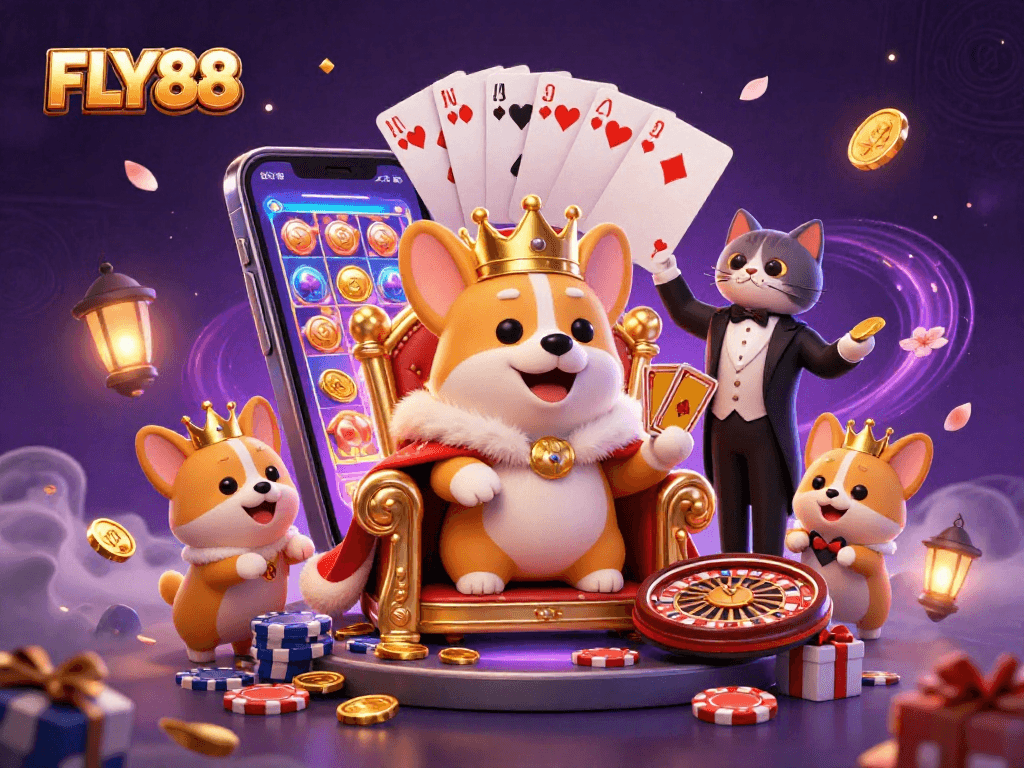 FLY88 offers thrilling gameplay experiences with dynamic 3D slot features and vibrant casino scenes.