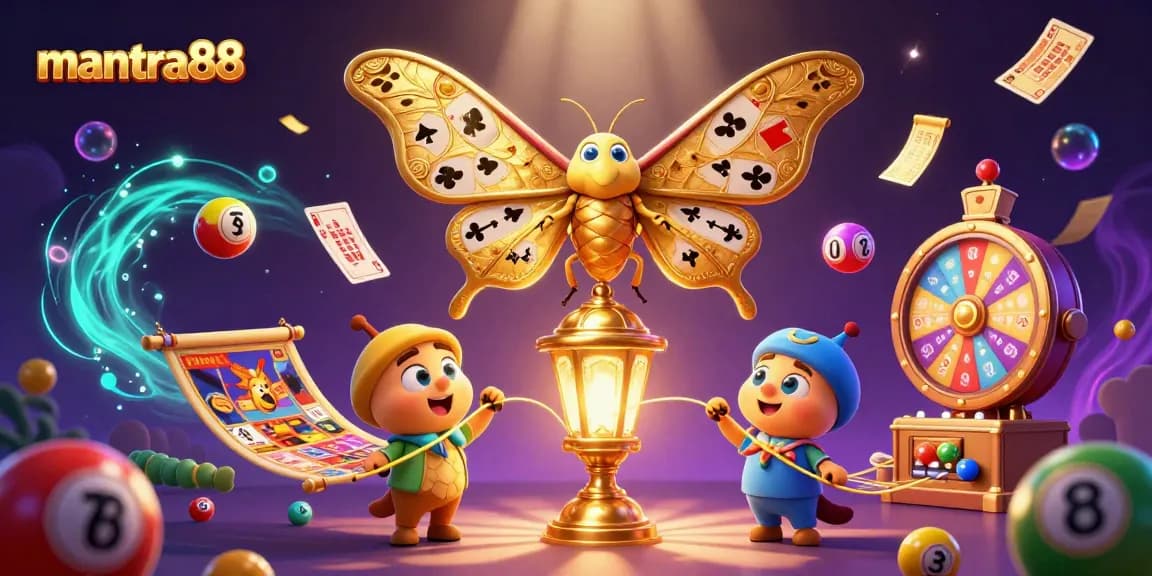 Experience the vibrant excitement of mantra88 with dynamic lottery games and colorful casino elements.
