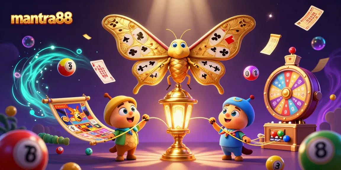 Experience the vibrant excitement of mantra88 with dynamic lottery games and colorful casino elements.