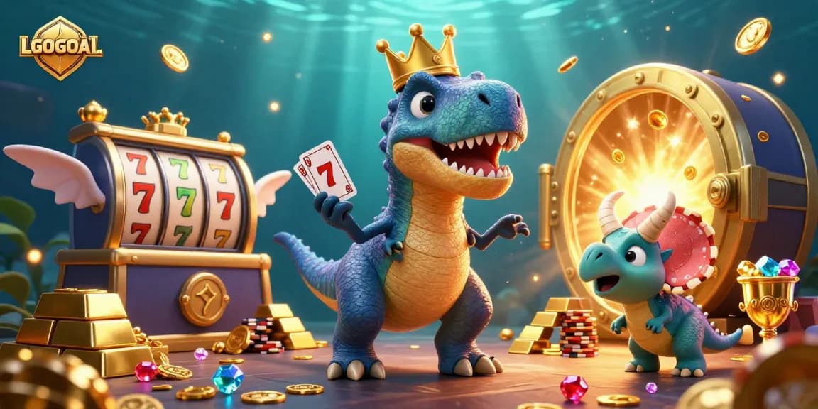 Engage in thrilling gameplay at LGOGOAL, featuring vibrant characters and dynamic slot elements.