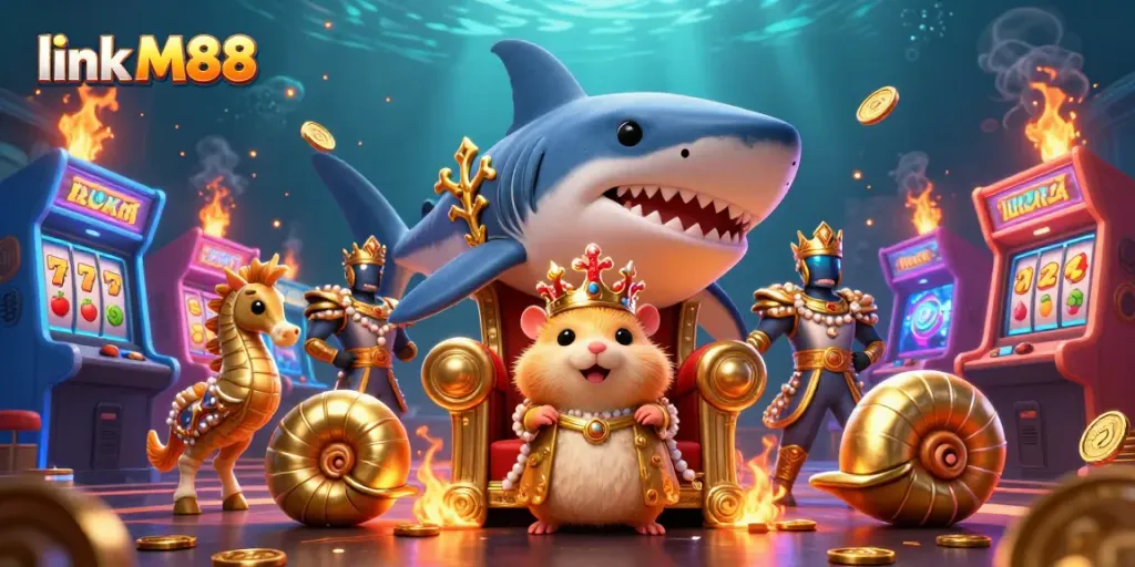 Engage with exciting gameplay at link M88 featuring the hamster king and vibrant slot machines.