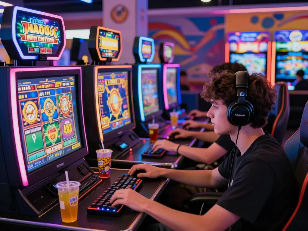 Permainan slot777 yang mengasyikkan di stasiun permainan modern.