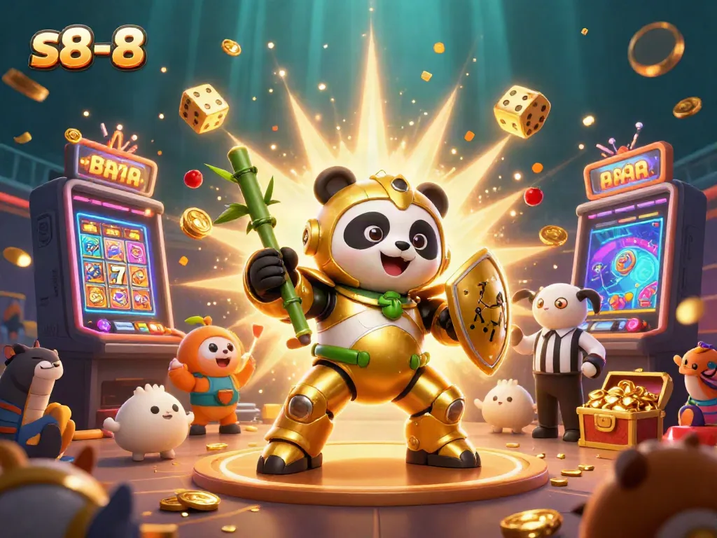 Experience thrilling gameplay with the lively s8-8 casino atmosphere featuring a colorful jackpot display.