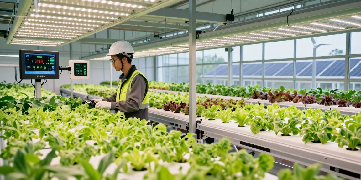 Efficient indoor agriculture facility with vibrant plants and cika4d login system integration.