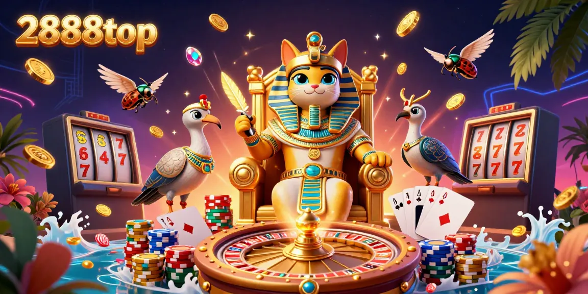 Spin the reels and enjoy a vibrant 2888top gaming spectacle with Pharaoh and treasures.