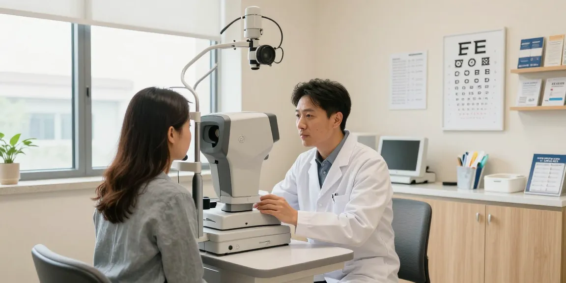 Advanced eye examination at SNU Eye Clinic focusing on 시력교정 techniques