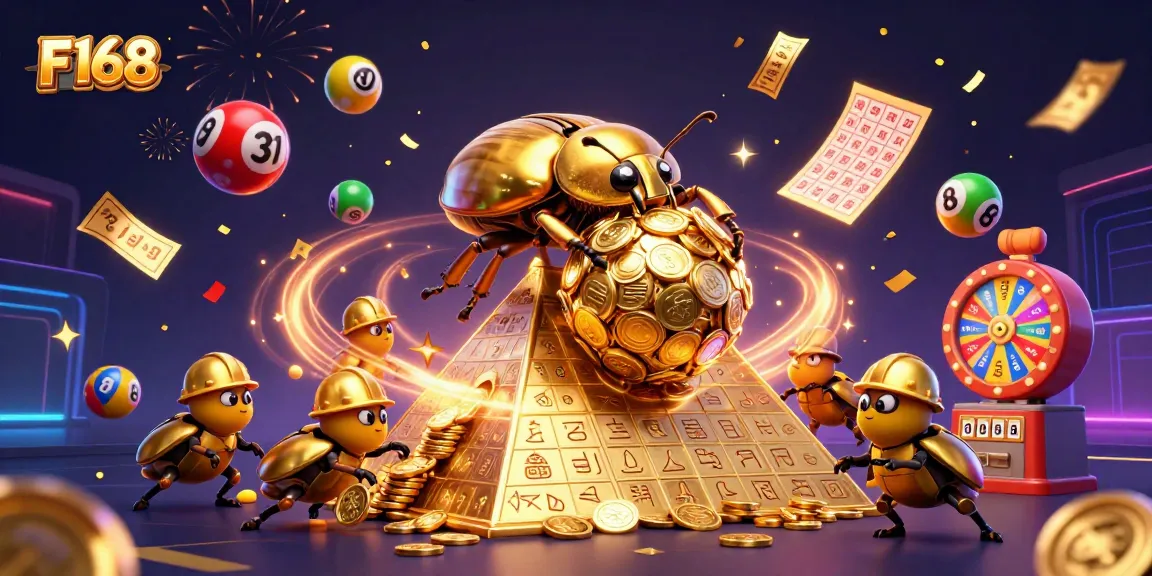 Engage in fun gameplay at F168 with colorful animated elements and golden coins.