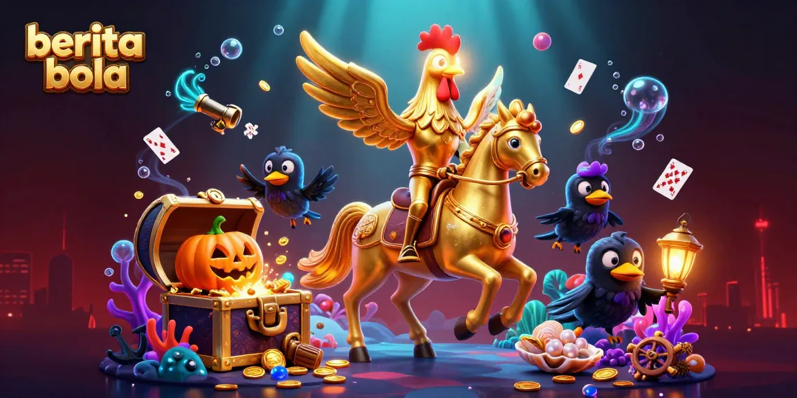 Engage with berita bola while exploring a vibrant casino underworld filled with golden treasures.