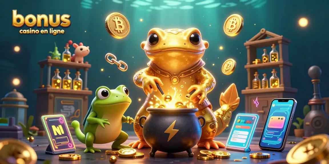 Explorez le monde des bonus casino en ligne avec une illustration dynamique de l'alchimiste en action.