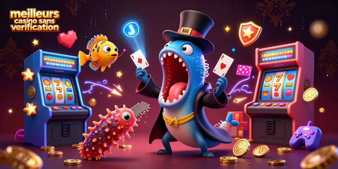 Les meilleurs casinos sans vérification présentent un spectacle magique des créatures marines jouant aux cartes.