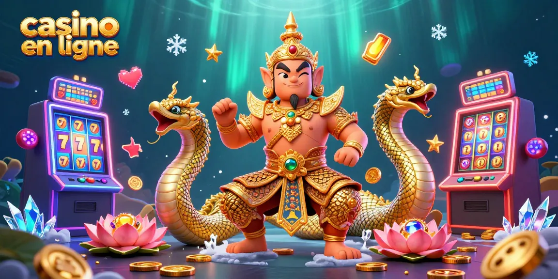 Jouez au casino en ligne avec des jackpots colorés et des personnages dynamiques.