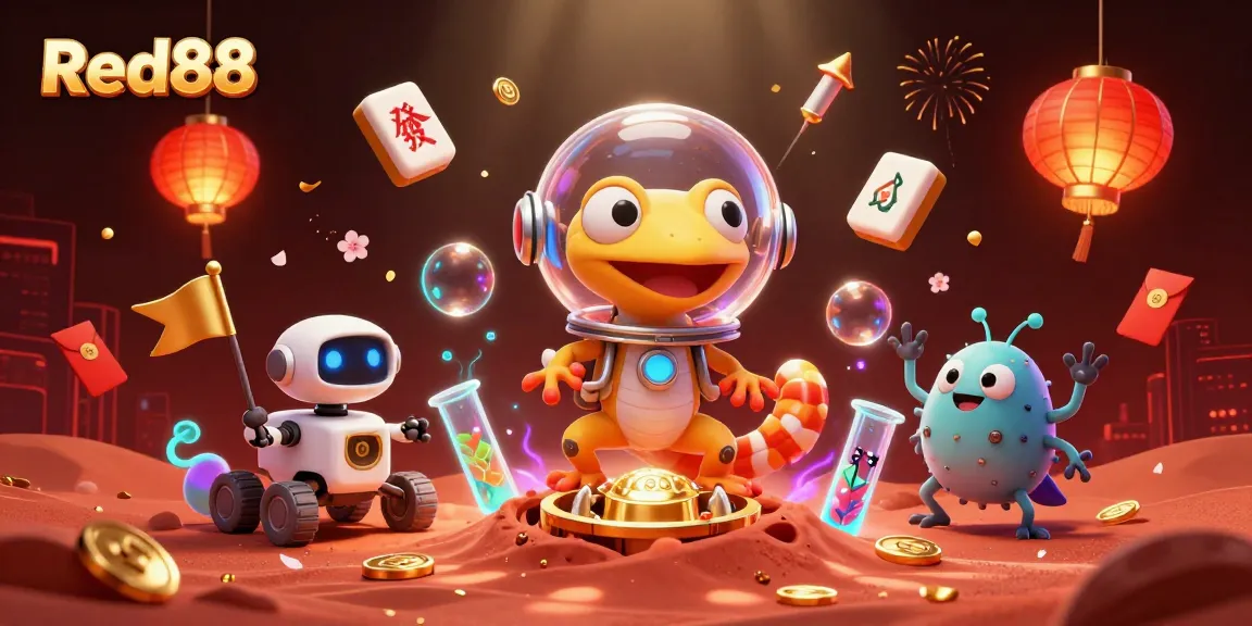 Engage with Red88's vibrant Martian casino adventure featuring unique gaming elements.