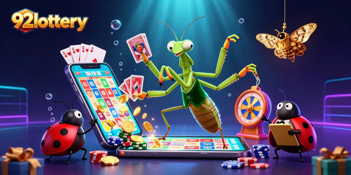 Experience the excitement of 92lottery with vibrant lottery games, cards, and lively animations.