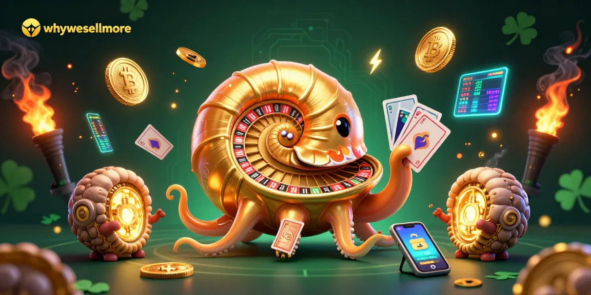 Memenangkan permainan kasino dengan bangunan karakter nautilus megah dan elemen permainan crypto di "whywesellmore".